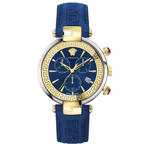 versace uhr lederarmband|Versace VE2M00221 Revive Chronograph Herrenuhr 41mm 5ATM.